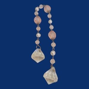 3/$30 Acrylic Pink Pearl Beaded Pendulum Suncatcher Car Mirror Ornament